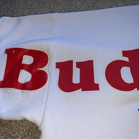 ‼️SOLD‼️ Vintage Budweiser Huge Spell-Out Crewneck - Picture 2 of 7